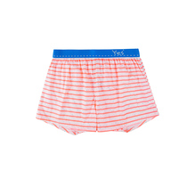 YESCODE Korean mens youth cotton fabric striped minimalist high-quality four-corner home Aro pants