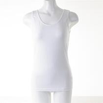 South Korean lady Summer pure cotton soft and comfortable and breathable repairing body knit pure color minimalist white slapped bottom vest