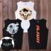 Vest nam bóng rổ tay t-shirt bông lớn mã in thương hiệu thủy triều cổng gió xu hướng tính cách lỏng lẻo giải trí vai thể thao 