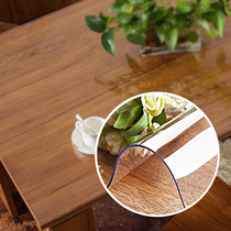 Tablecloth Waterproof anti-scalding oil-proof leave-in transparent soft glass PVC rubber pad crystal plate plastic coffee table pad table mat