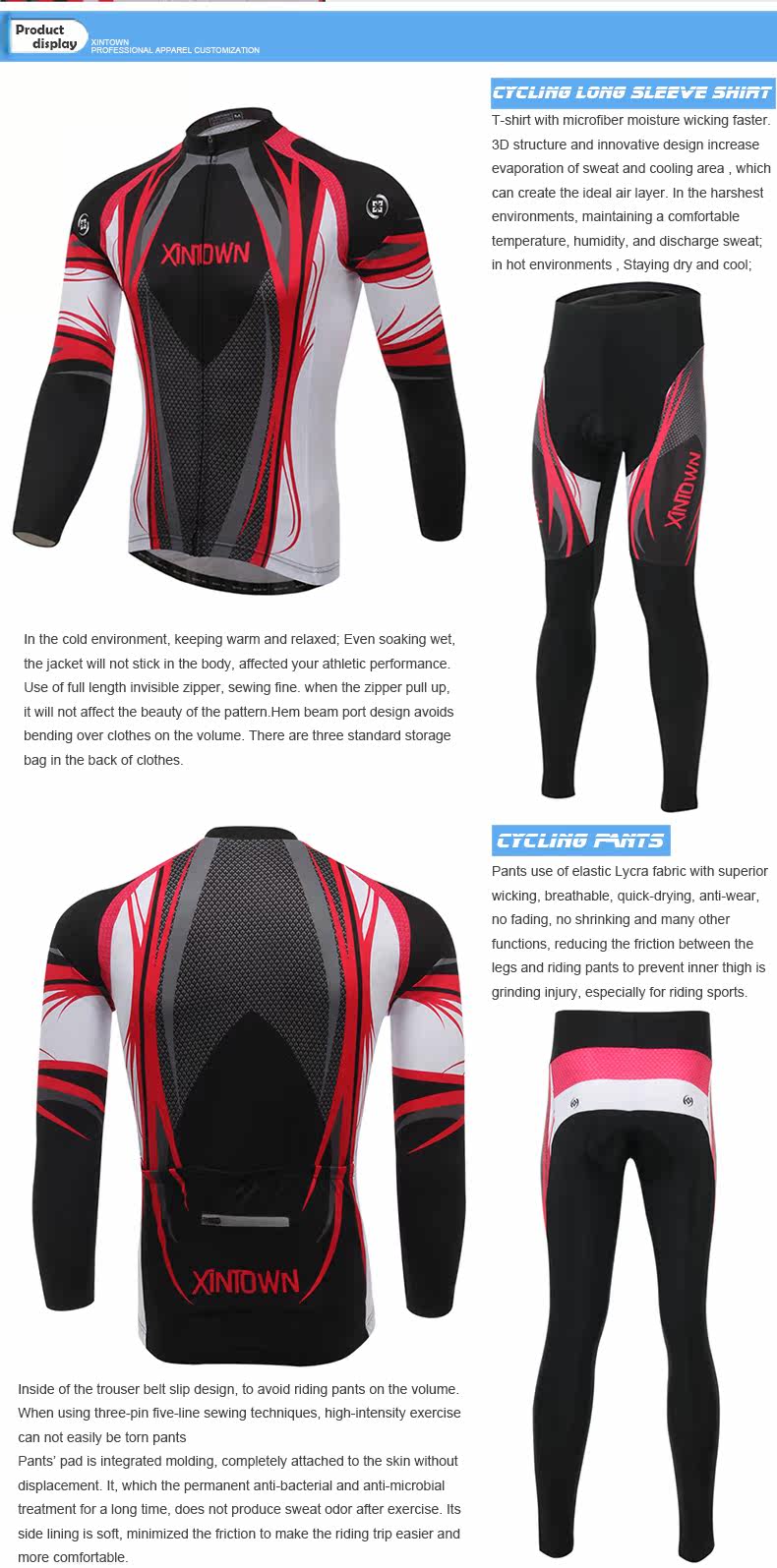 Tenue de cyclisme homme XINTOWN - Ref 2208143 Image 10