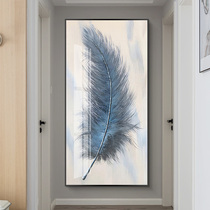 2022 New Printed Wire Embroidered Cross Embroidered Living Room Modern Handmade Diy Embroidery Vertical Version Feather Simple Embroidered Corridor