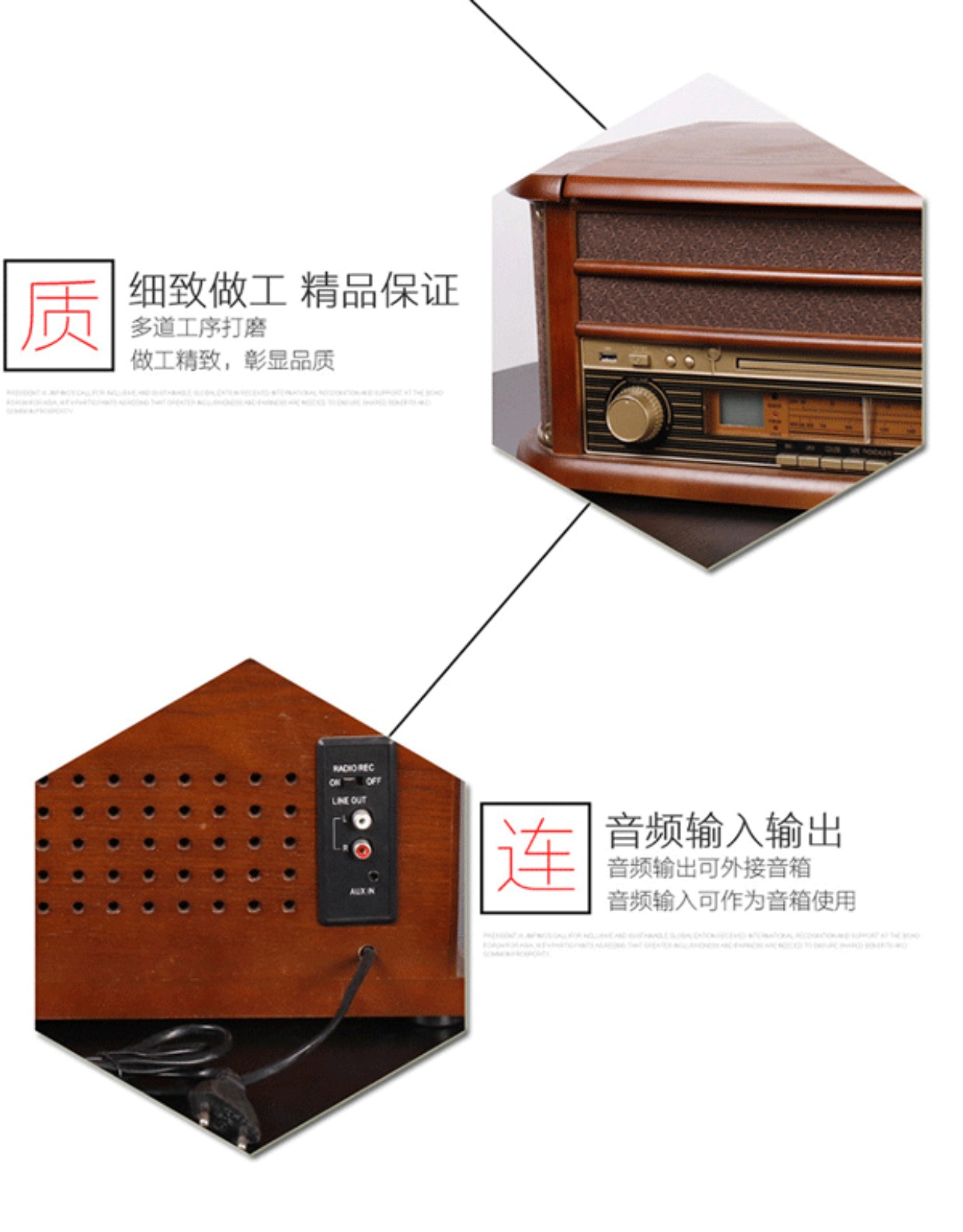 kim đĩa than technics Hua với máy ghi âm Máy ghi âm cổ LP LP Máy ghi âm cũ Retro radio USB / CD 	đầu đĩa than audio technica at-lp3