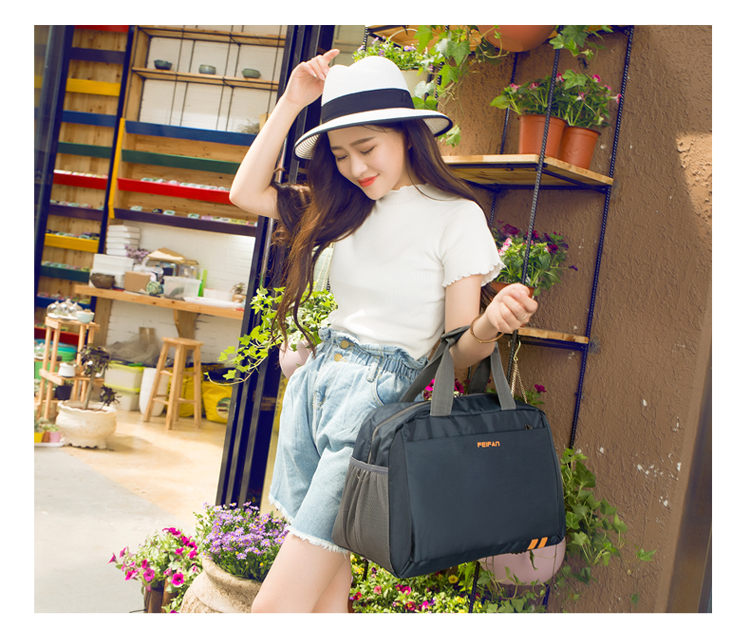 Công suất lớn túi du lịch di động nữ của nam giới vai du lịch ngắn túi du lịch túi Han Chao túi du lịch phòng tập thể dục túi túi du lịch gấp gọn