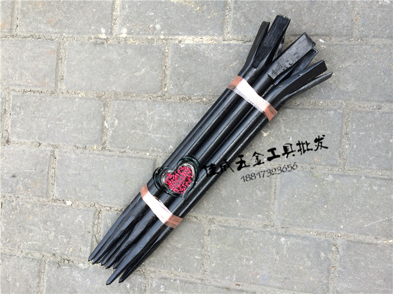 Hand forged 45# steel crowbar pry bar pry bar pry stick pry stick pry stick pry stick tool round crowbar 500mm