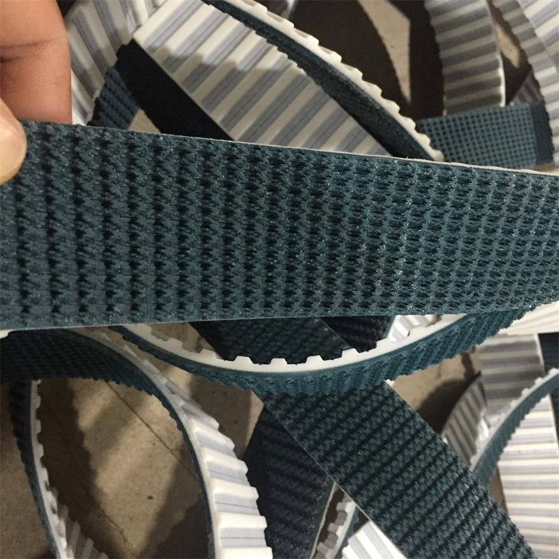 Wood floor grass grain conveyor belt Cutting resistance red rubber timing belt Glass transfer table sheet machine white steel wire belt