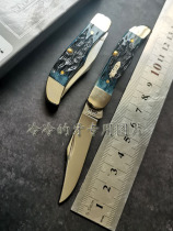 American Case Case Case Pocket Hunter Blue Denim Blue bone handle Pocket folding knife