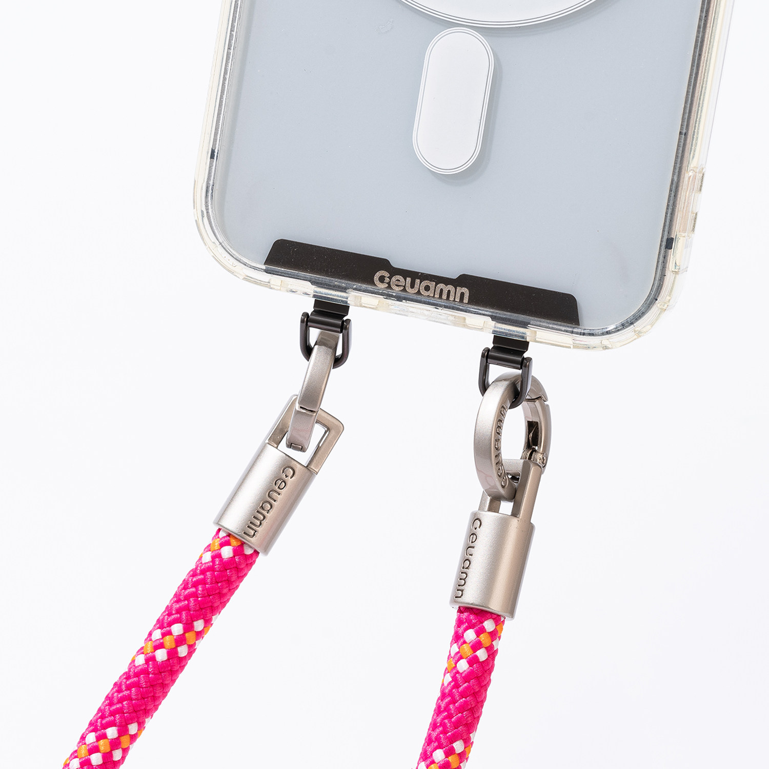 Geuamn and Dream Are Suitable for Apple Mobile Phones, with a 0.2m Ultra-Thin Metal Stainless Steel Double-Ear Lanyard and Double Buckle Clip