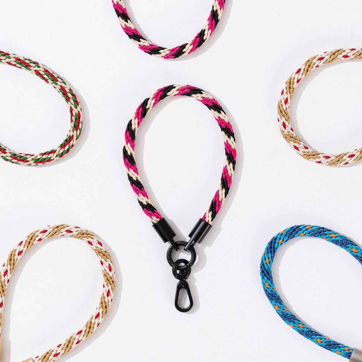 Geuamn and Dream Short Phone Lanyard Keychain 7mm Multifunctional Phone Chain Rope with Hanging Piece Wrist Strap