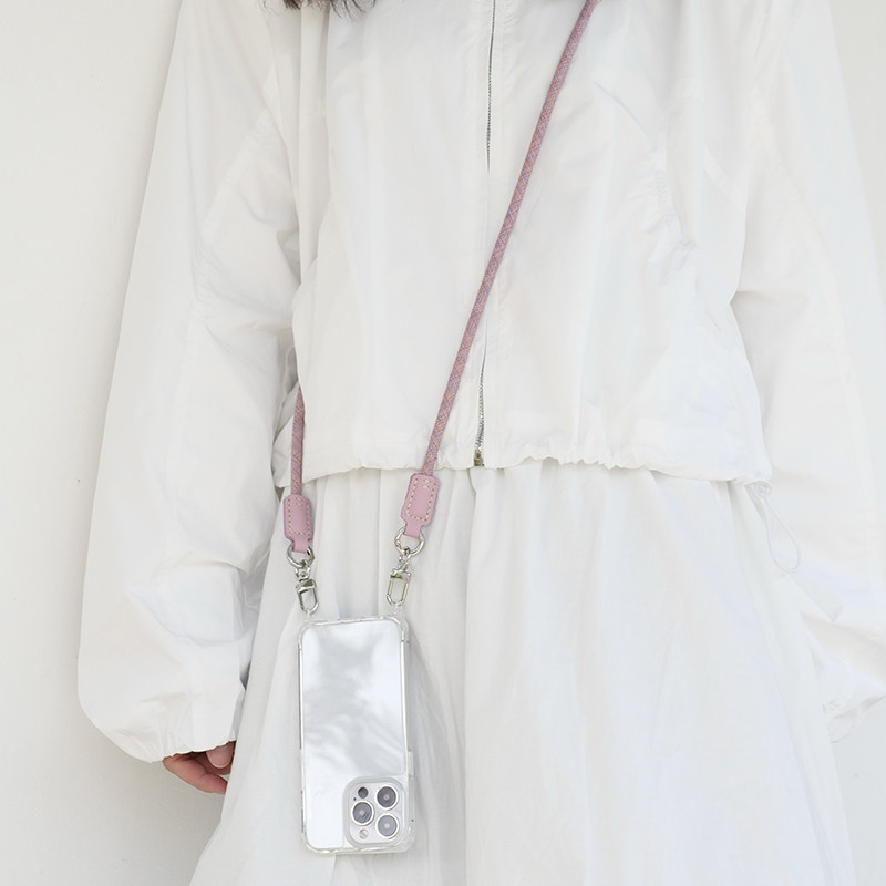 Ji Meng Togo Leather Is so Beautiful, with a Double-Ended Crossbody Strap That Can Be Worn Outdoors, a Phone Lanyard, Anti-Lost Chain, and a Sense of Sophistication and High-End Quality