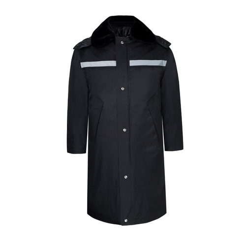 Пальто, рабочий длинный пуховик с пухом, зимняя куртка, увеличенная толщина, средней длины