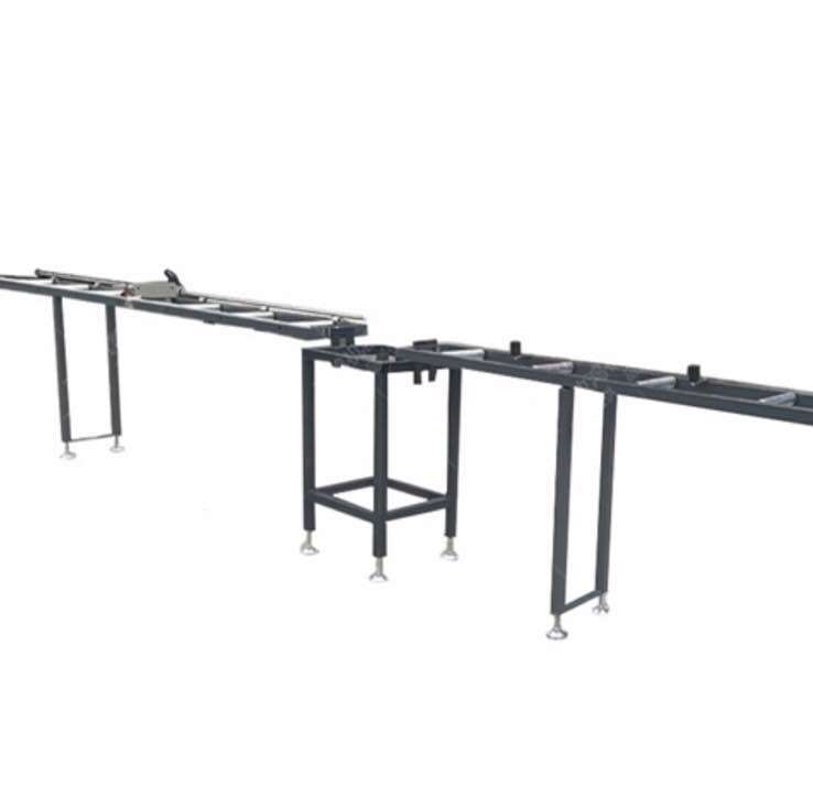 Aluminium material delivery frame Number of material shelf aluminium material frame cutting machine roller holder cutting machine circular sawing machine feeding table positioning