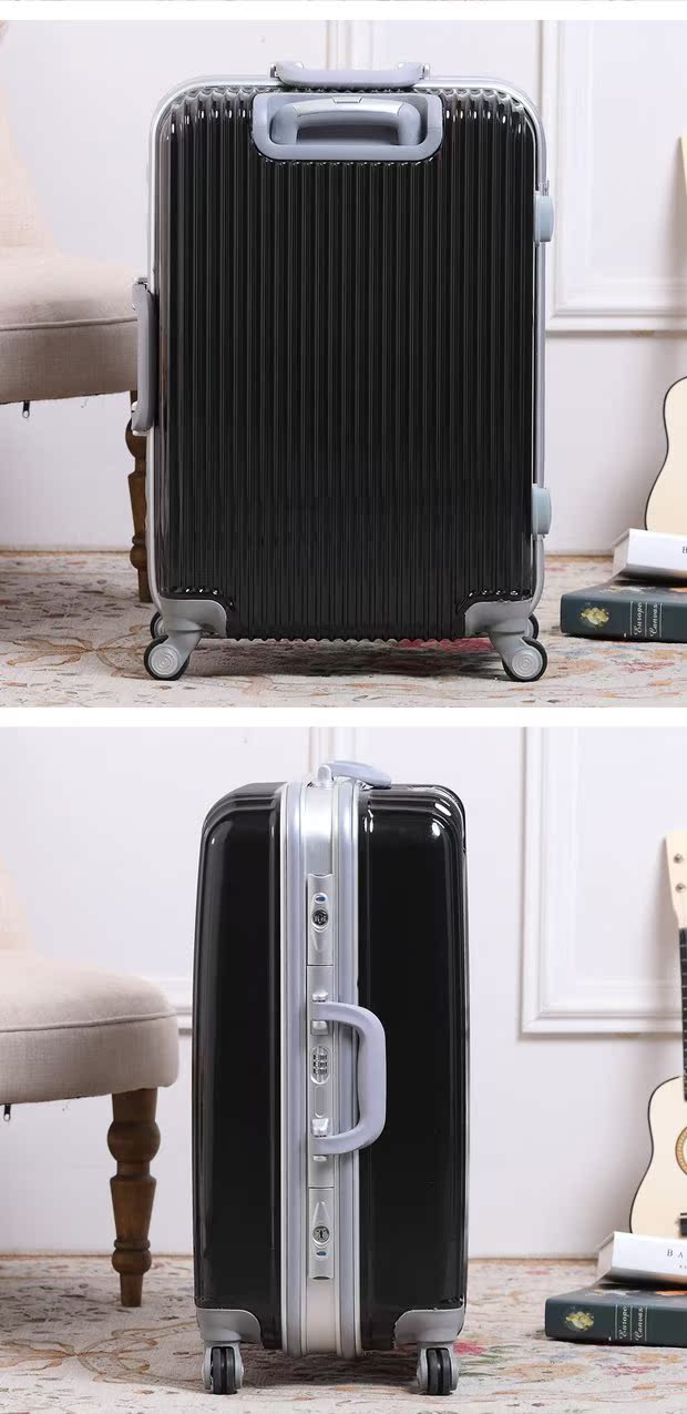 Khung nhôm mật khẩu lên xe đẩy du lịch trường hợp bánh xe phổ quát 20 inch 24 inch 28 inch túi hành lý nhà máy bán trực tiếp vali lớn