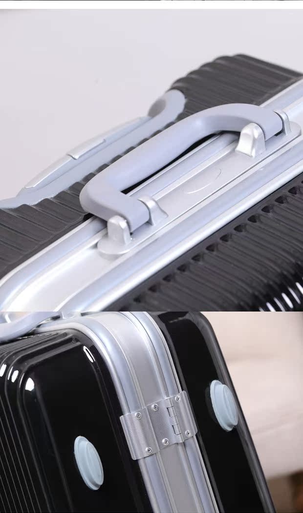 Khung nhôm mật khẩu lên xe đẩy du lịch trường hợp bánh xe phổ quát 20 inch 24 inch 28 inch túi hành lý nhà máy bán trực tiếp vali lớn