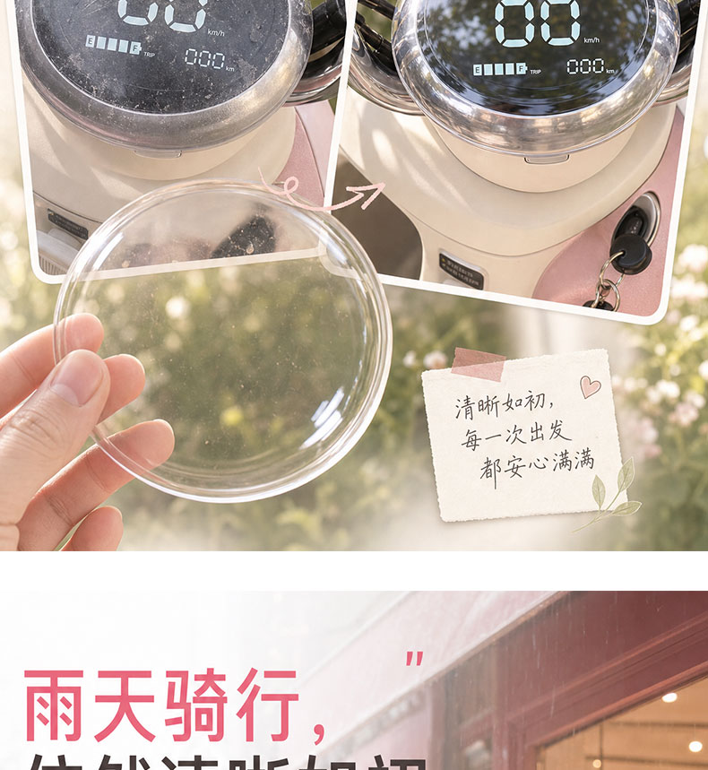 Suitable for Aima Luna Pro/2024Air/Wb30 Instrument Housing Electric Vehicle High-Definition Transparent Instrument Protective Cover