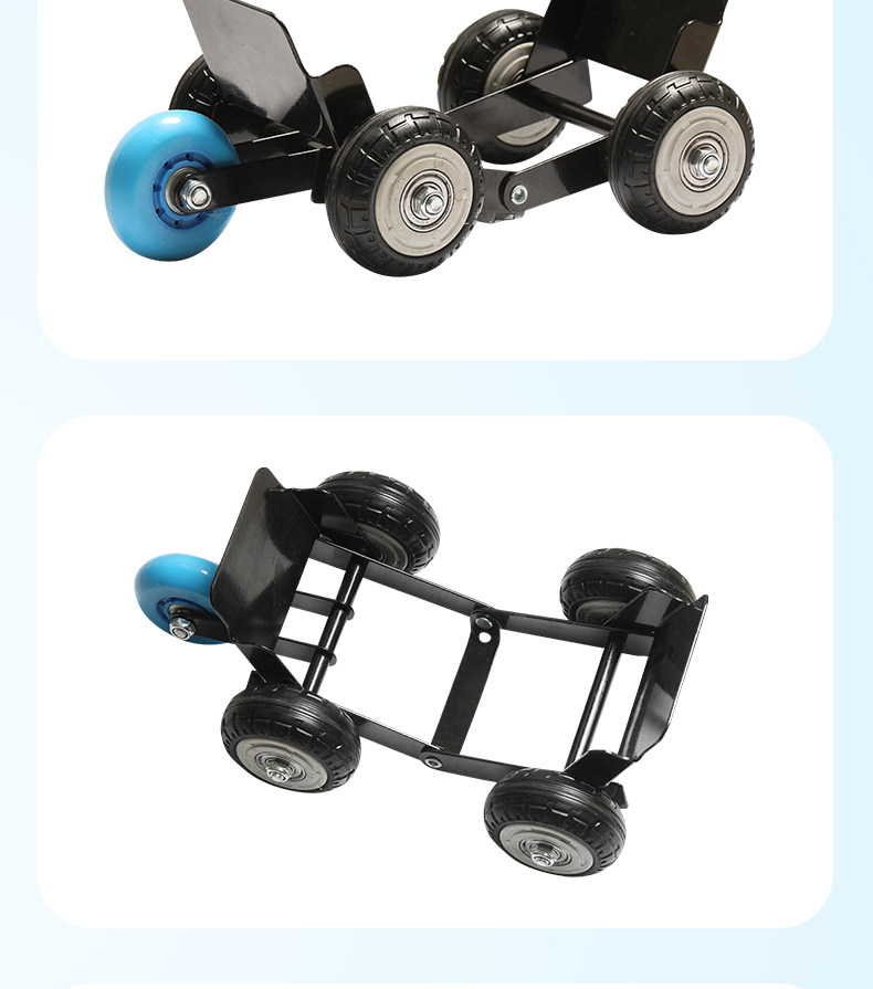 Newly upgraded Titan-type booster with widened anti-slip texture, emergency self-rescue pusher auxiliary wheel for electric vehicles