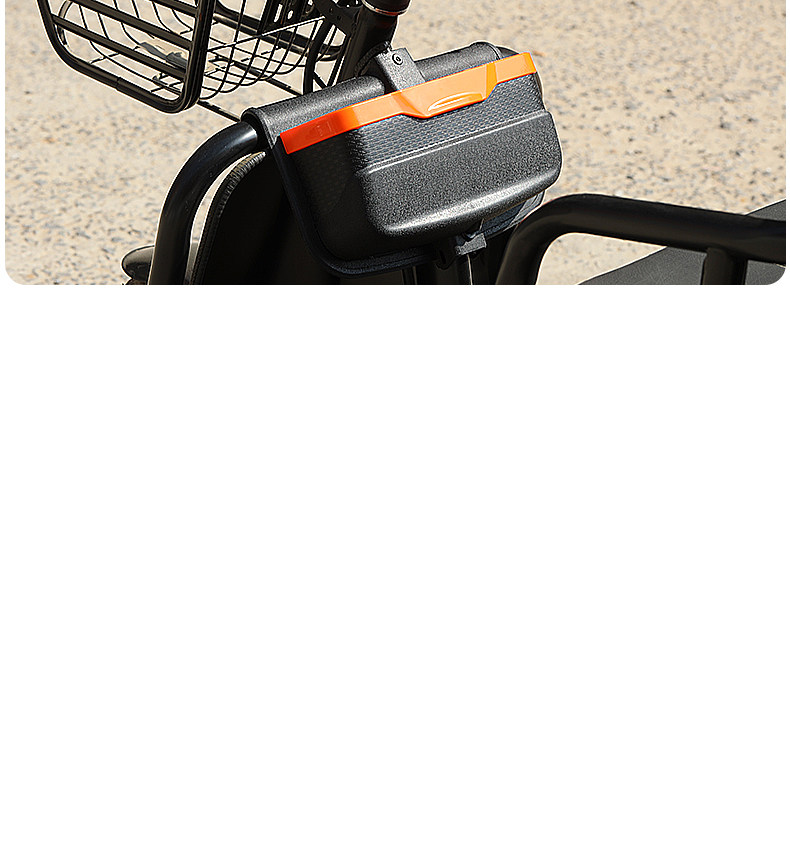 Electric Tricycle with Added Basket Storage Box, Storage Box for Delivery Vehicles, Modified Storage Box, Storage Box, Front Storage Box