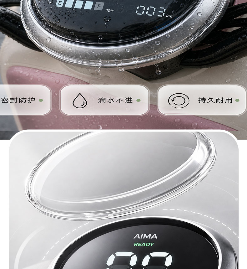 Suitable for Aima Luna Pro/2024Air/Wb30 Instrument Housing Electric Vehicle High-Definition Transparent Instrument Protective Cover