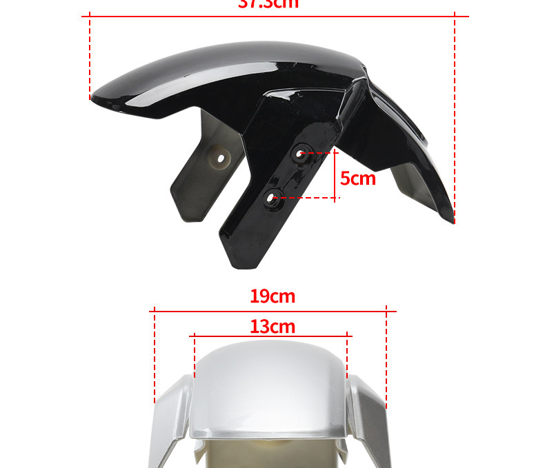 Thickened front fender mudguard for electric vehicles, suitable for Tailin Cangqiong, made of wear-resistant plastic, universal front mudguard modification