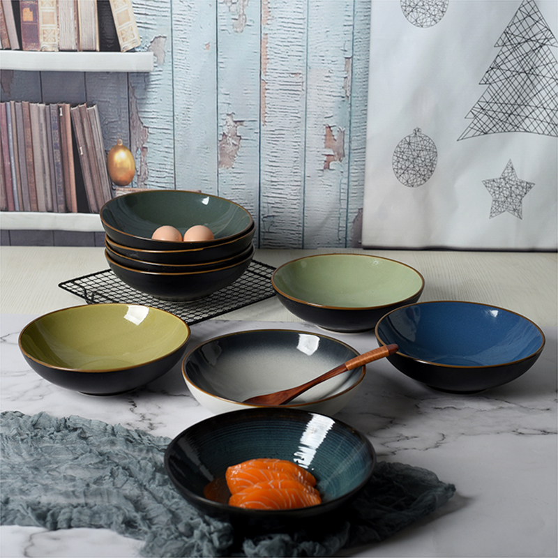 Blemish Creative Eurostyle Day Style Personality Vegetable Bowl ceramic Home salad bowls Noodles Bowl Big Soup Bowl dishes Dish Cutlery