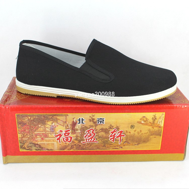 Giày nam Bắc Kinh giày vải thường giày thun thun giày tròn miệng giày vuông giày vải đơn giày thấp để giúp giày vải giày the thao nike