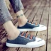 Dép nửa nam trượt mùa hè giày lười vải thoáng mát sandal nam đẹp Dép