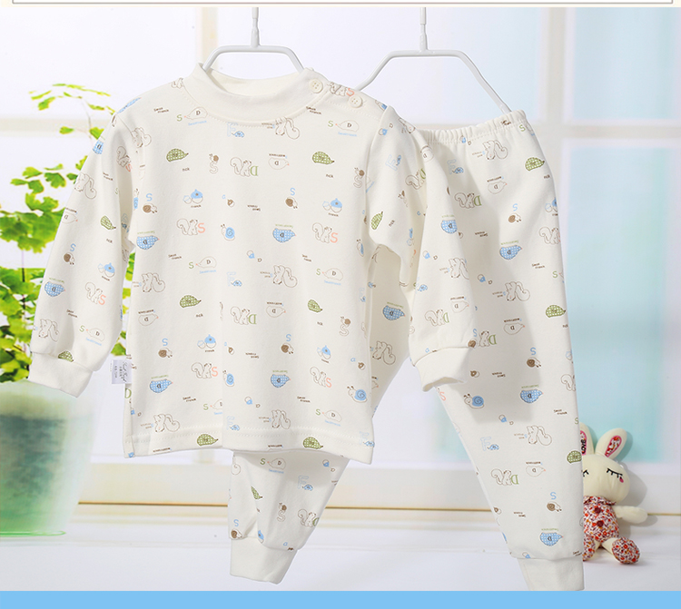 Đồ lót trẻ em của Frank Frank thiết lập quần mùa xuân và mùa thu chạm đáy đồ ngủ bé trai và bé gái quần áo len cotton quần lót bé gái