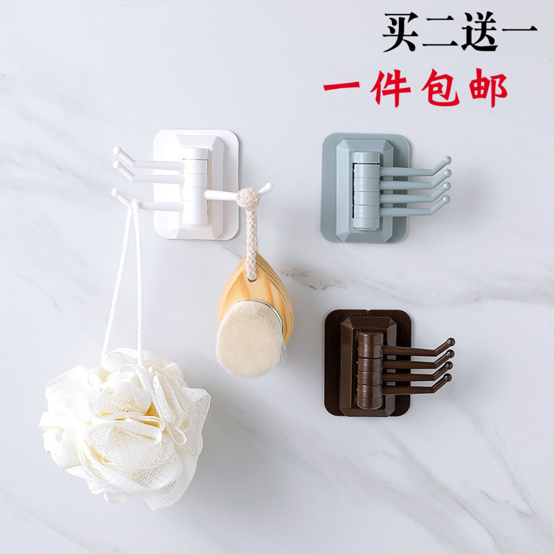 Dormitory female wooden board Nordic Wardrobe Sticky hook Household creative decoration Kitchen Bathroom hook Free perforated glue behind the door