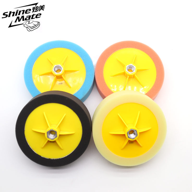 6-inch dazzling beauty with sponge pan orange coarse and quick throw sponge 150x50mm M14