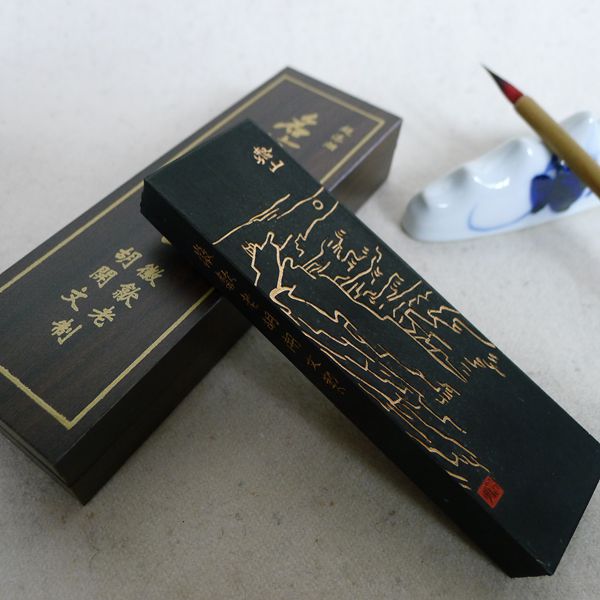 2-two painters superpainted oil smoke ink emblems Old Hu Kaiwen Ingots Ink block Songsmoke Old Ink Room Four Treasure