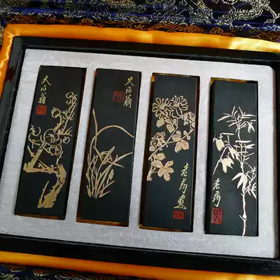 Tang Yun famous painter ancient method oil smoke ink old Hu Kaiwen emblem gift box ink stick ink stick ink set Ink ink set
