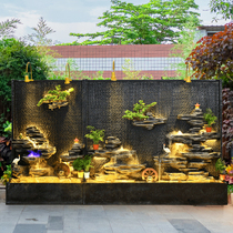 Water Curtain Wall Screen Partition Villa Outdoor Garden Courtyard Fake Mountain Flowing Water Landscape Decoration Waterfall Landscape swing piece