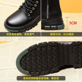 Martens, туфли в английском стиле, обувь на платформе, короткие сапоги, ботинки, коллекция 2021, из натуральной кожи, в британском стиле