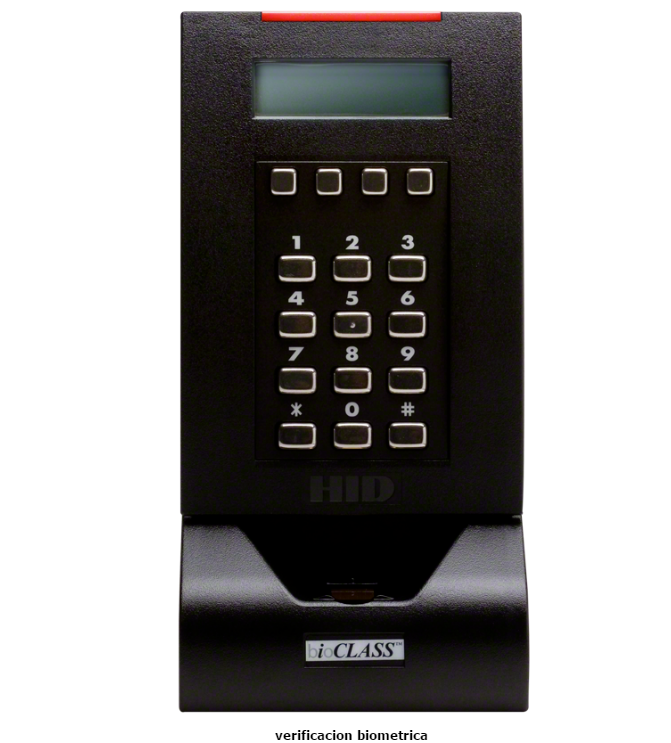 The HID fingerprint door is restricted to LCD keyboard RKLB57 bioCLASS ™ RKLB57 card reader