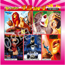 Sega MD Game Card Collection 18 in one Batman Lion King Mickey Mouse Devil Terminator Locomotive