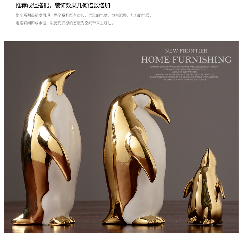 Nhà Đường Nhà Bắc Âu Gió Penguin Trang trí Phòng khách Mô hình Văn phòng Tủ TV Trang trí sáng tạo trang tri noi that