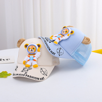 Child Duck Tongue Mesh Cap Baby Printed Solid Astronaut Wide Eatery Baseball Cap Baby Spring Summer Ultra Cute Duck Tongue Cap