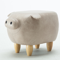 Creative piggy shoe stool Shoe stool Household storage stool Shoe stool Foot stool Low stool storage stool stool Sofa stool