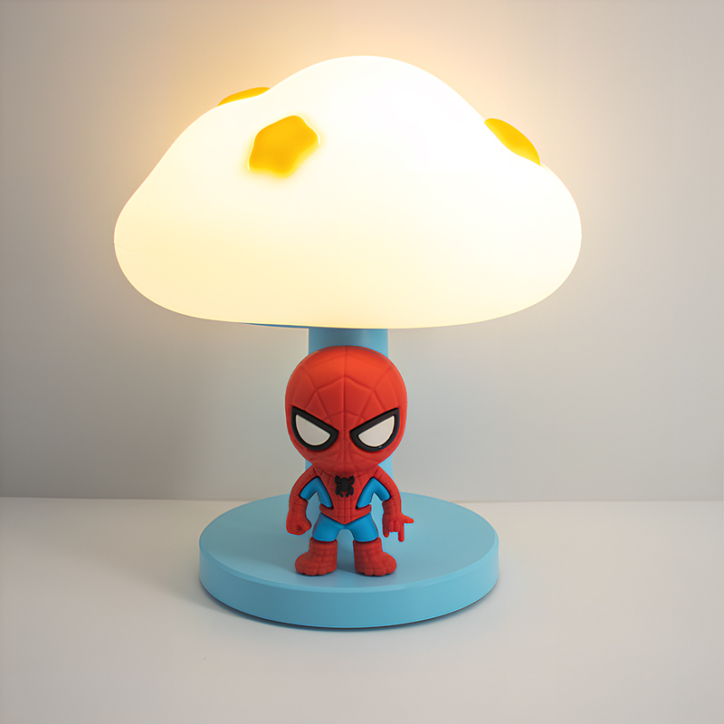 Spider-Man Night Light Marvel Peripheral Figure Bedroom Bedside Lamp Eye Protection Sleep Lamp Atmosphere Table Lamp Birthday Gift