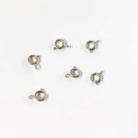 [Пружинная пряжка] 6 мм, белый цвет K, 1 шт.