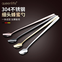 304 Stainless Steel Honey Spoon Coffee Spoon Cold Drink Hot Drink Spoon Creative Mini Spoon Spoon Spoon