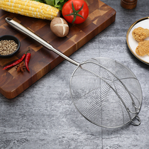 304 stainless steel colander filter Net scoop noodle dumpling mesh sieve small fried household kitchen large hot pot fence