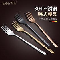 Simply European - style 304 stainless steel fork Western dinner fork for adult housefruit salad steak cross dessert fork