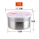 Hộp cơm bằng thép không gỉ 304 tròn lớn giữ hộp tươi bát kín có nắp đựng nước tiểu khi vào bếp đa năng chậu rửa bát ăn liền - Hộp cơm điện sưởi ấm