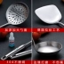 Đức 304 inox thìa dụng cụ nhà bếp dày tay cầm dài hộ gia đình một muỗng sắt chiên xẻng nấu ăn