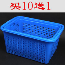 Large plastic deep basket handle turnover box kitchen fruit and vegetable food basket express transport basket clothing storage frame