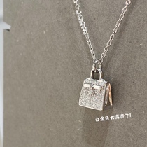 VCA DIYH necklace womens letter 18K rose gold pendant 2022 new light luxury niche summer collarbone chain ins
