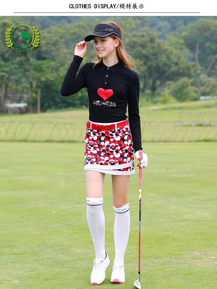 Quần áo golf G-LIFE mới 2018 phù hợp với phụ nữ mùa thu đông 	bộ đánh golf trong nhà	