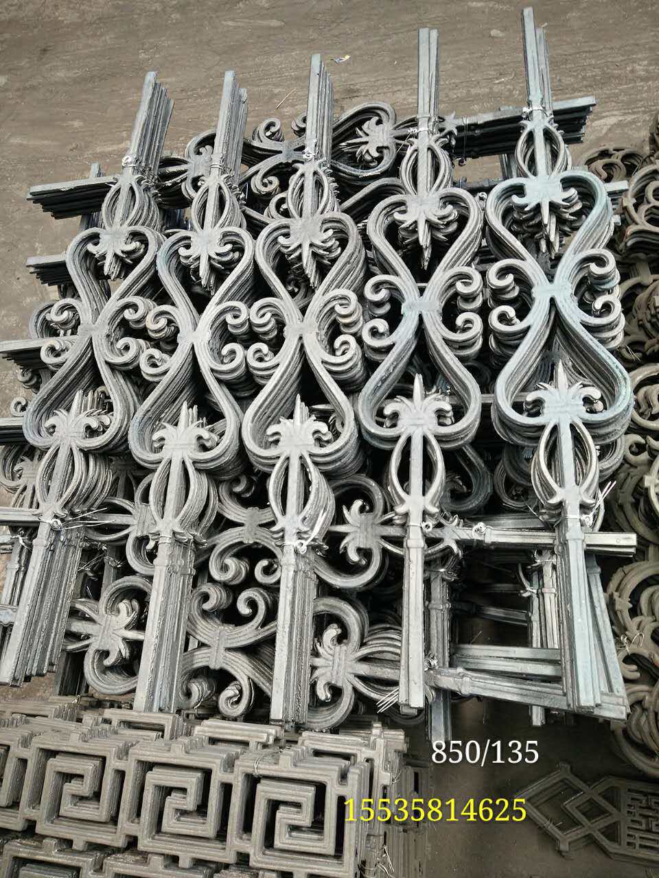 Three and iron art casting stairs Flower Marsteel Stairs floral ink casting Stairs Flower Railing Flowers stair levers