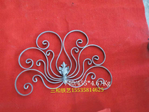 Sanhe wrought wrought flower plate door accessories railing accessories high-end forging decorative iron flower guardrail flower